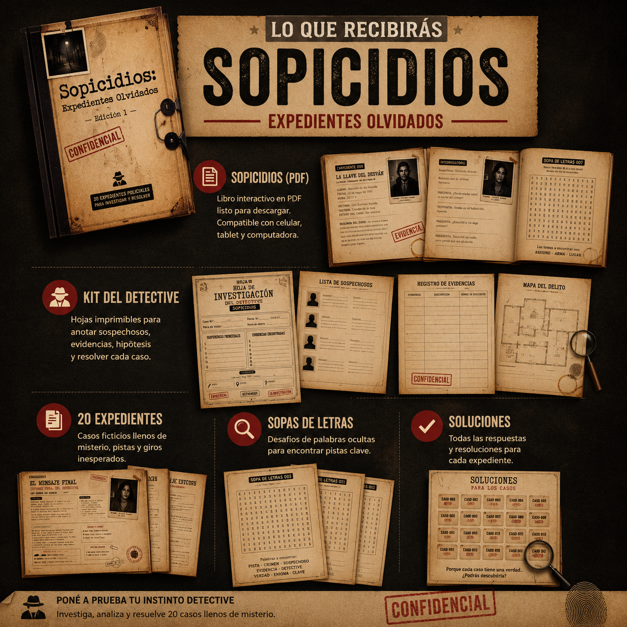 Sopicidios – Libro de Investigación Criminal Interactivo (PDF Digital)