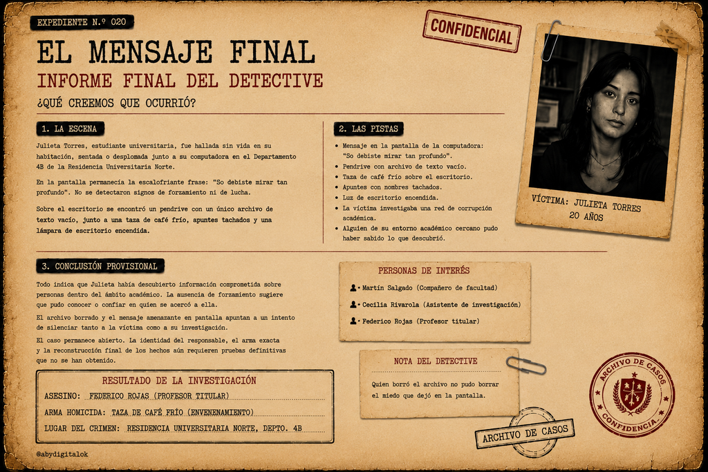 Sopicidios – Libro de Investigación Criminal Interactivo (PDF Digital)